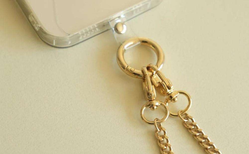 【LENERAオリジナルスマートフォンショルダー】smartphone shoulder - yurve / gold 【079040】